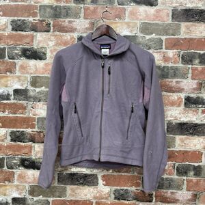 Vintage Patagonia Regulator Fleece Jacket Sweater Pink Gray Womens Small